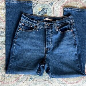 Levi's Wedgie Straight Blue Jeans women’s 29